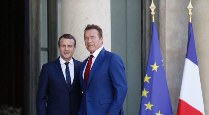 Emmanuel Macron et Arnold Shwarzenegger sur Snapchat (Vidéo)