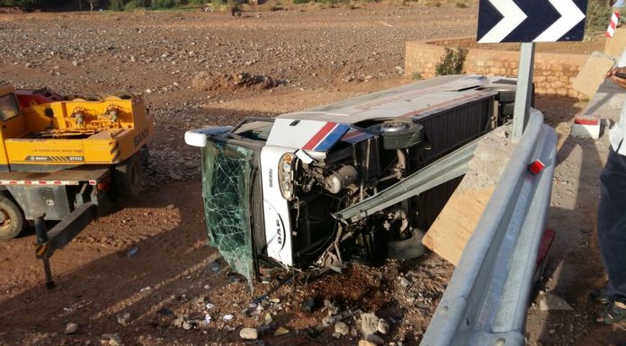 Errachidia : 5 morts et 21 blessés dans un accident de la route