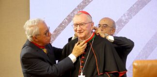 Investiture du Cardinal Pietro Parolin membre d’honneur de l’Académie du Royaume du Maroc