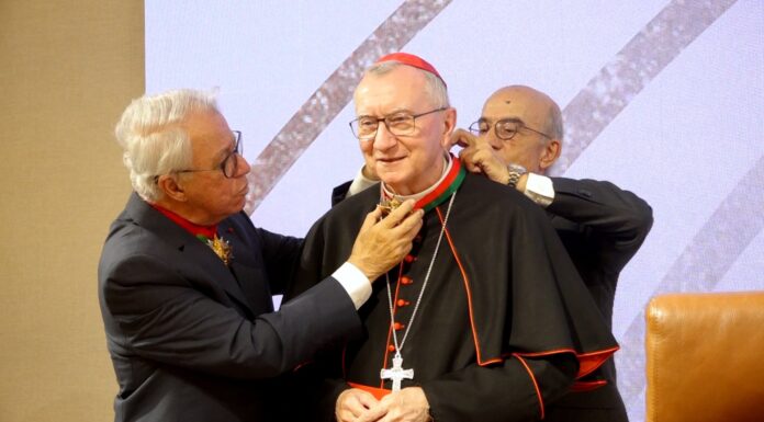 Investiture du Cardinal Pietro Parolin membre d’honneur de l’Académie du Royaume du Maroc